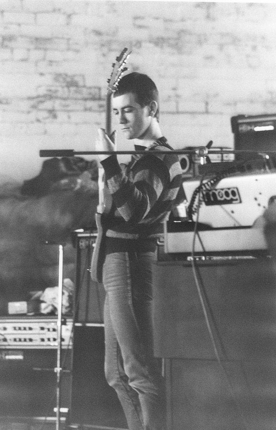 Terry Grady, 1981 tour rehearsals - click for larger image 